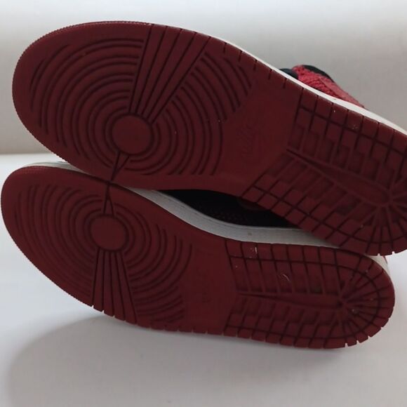 Nike High-Top Sneakers in Black and Red - Picture 7 of 14